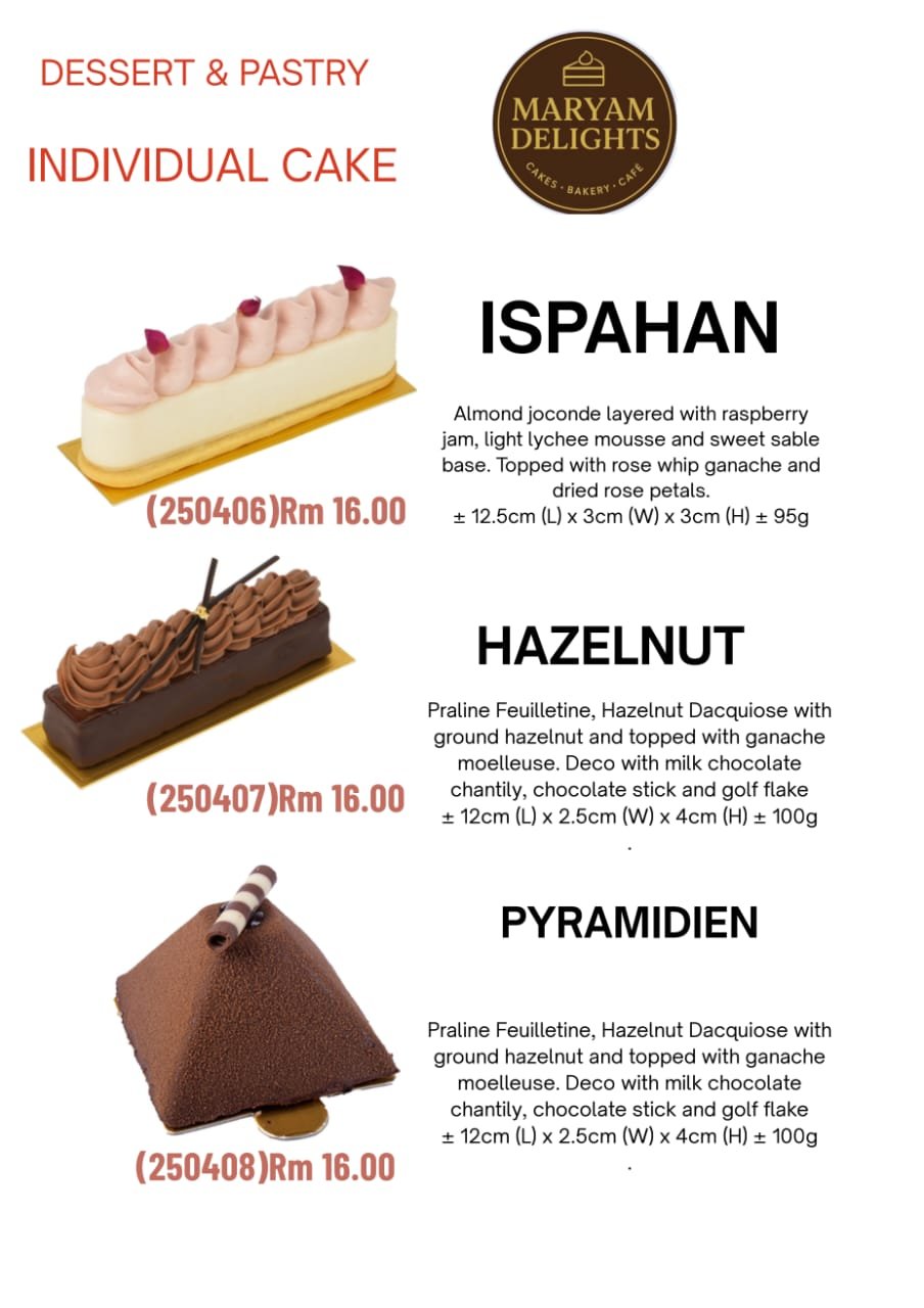 Ispahan Individual Cake
