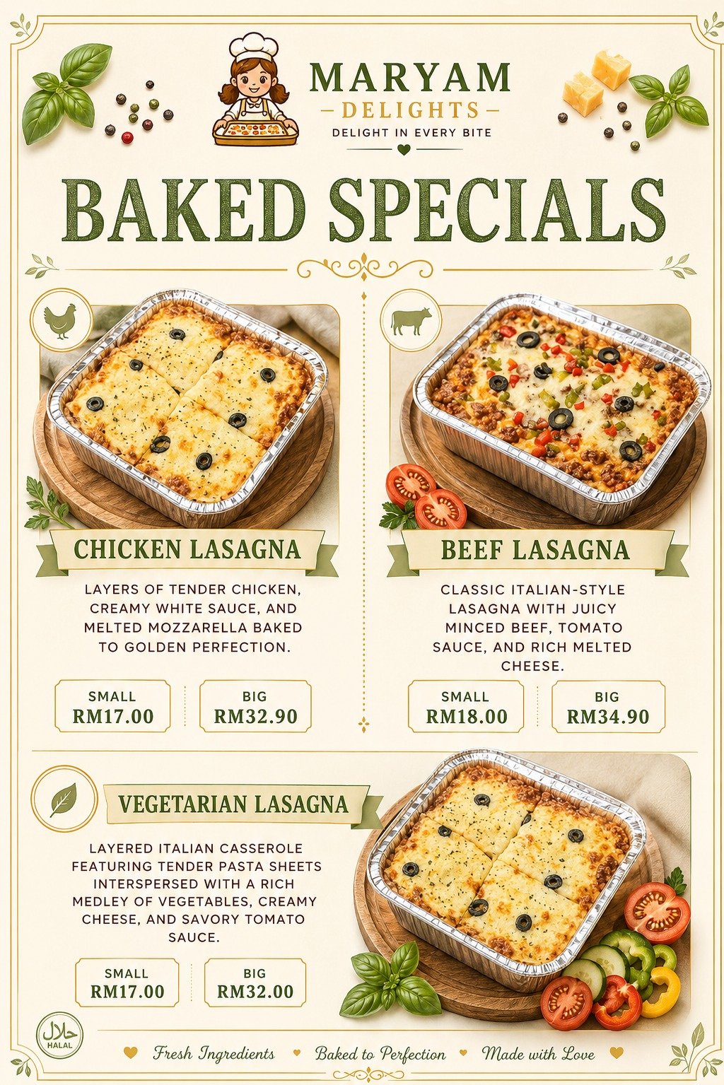 Baked Specials