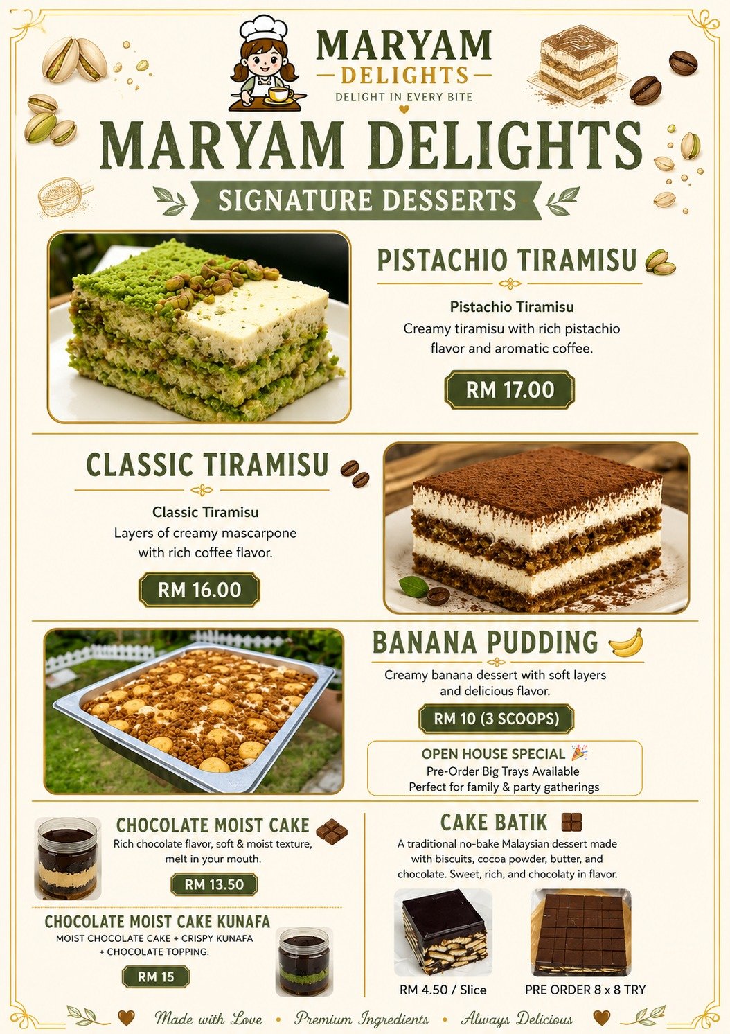 Desserts & Cakes